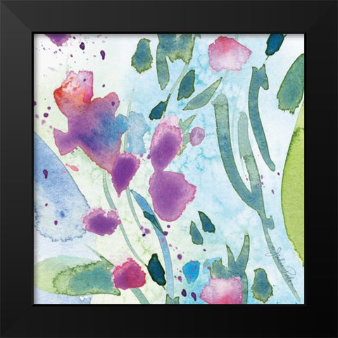 Wildflower Dance II Black Modern Wood Framed Art Print by Paton, Julie