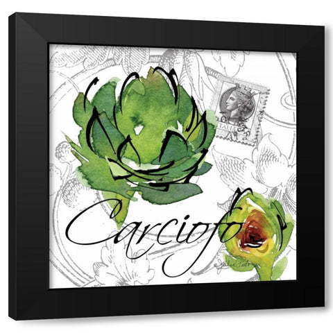 Alfresco Italia I Black Modern Wood Framed Art Print with Double Matting by Paton, Julie