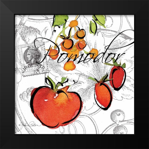 Alfresco Italia IV Black Modern Wood Framed Art Print by Paton, Julie