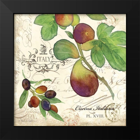 Cucina Italiana III Black Modern Wood Framed Art Print by Paton, Julie