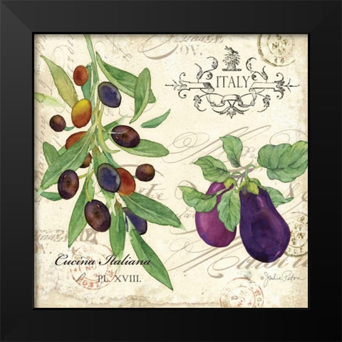 Cucina Italiana IV Black Modern Wood Framed Art Print by Paton, Julie