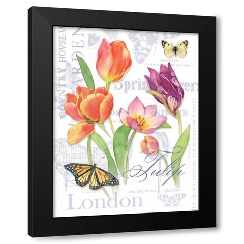 Country Manor II Black Modern Wood Framed Art Print with Double Matting by Paton, Julie