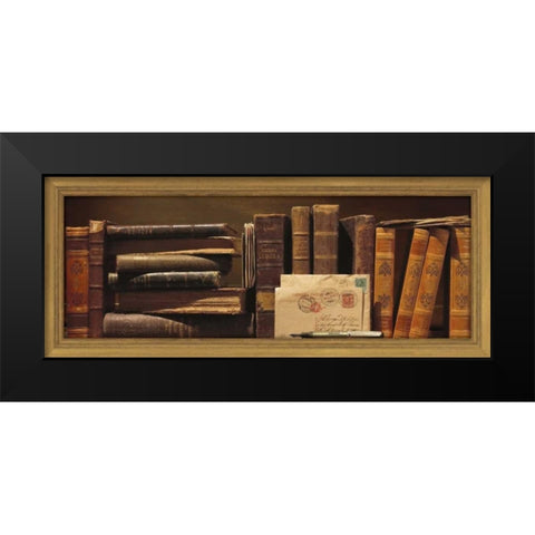 Librairie I Black Modern Wood Framed Art Print by Pelletier, Alain