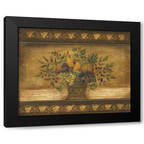 Old World Abundance II Black Modern Wood Framed Art Print with Double Matting by Poloson, Kimberly