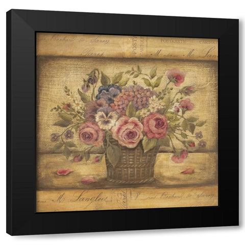 Paris II Black Modern Wood Framed Art Print with Double Matting by Poloson, Kimberly
