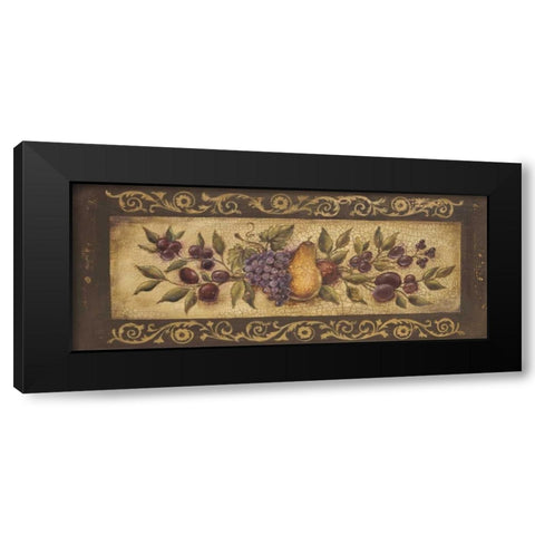 Opulent Garland I Black Modern Wood Framed Art Print with Double Matting by Poloson, Kimberly