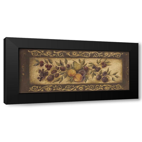 Opulent Garland II Black Modern Wood Framed Art Print with Double Matting by Poloson, Kimberly