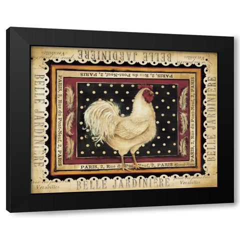 Jaunty Plumerie I Black Modern Wood Framed Art Print by Poloson, Kimberly