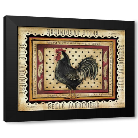 Jaunty Plumerie II Black Modern Wood Framed Art Print by Poloson, Kimberly