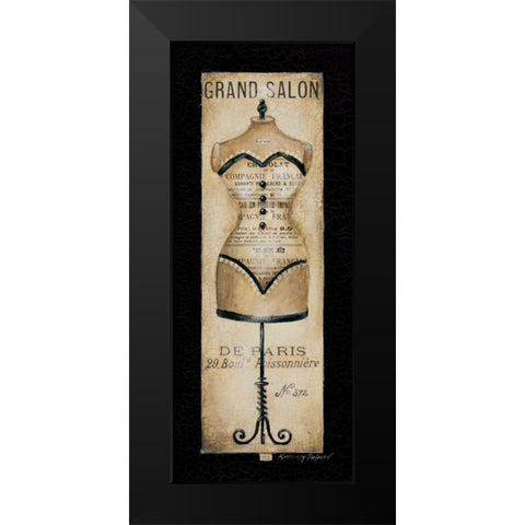 Grand Salon No. 372 Black Modern Wood Framed Art Print by Poloson, Kimberly