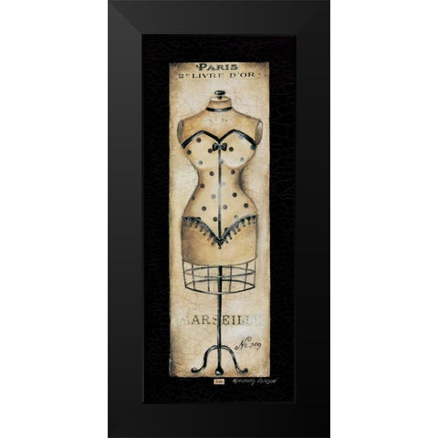 Paris No. 349 Black Modern Wood Framed Art Print by Poloson, Kimberly