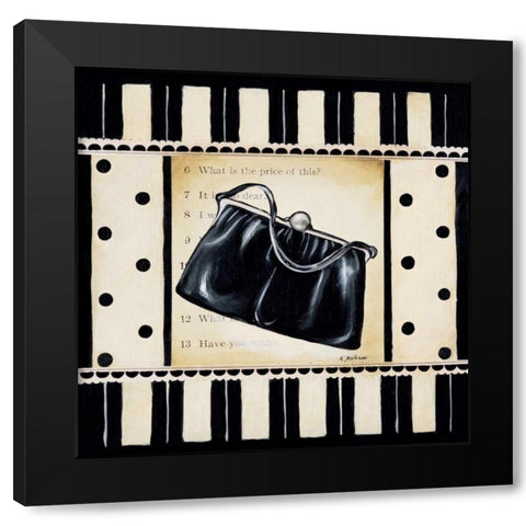 Shopping II Black Modern Wood Framed Art Print with Double Matting by Poloson, Kimberly