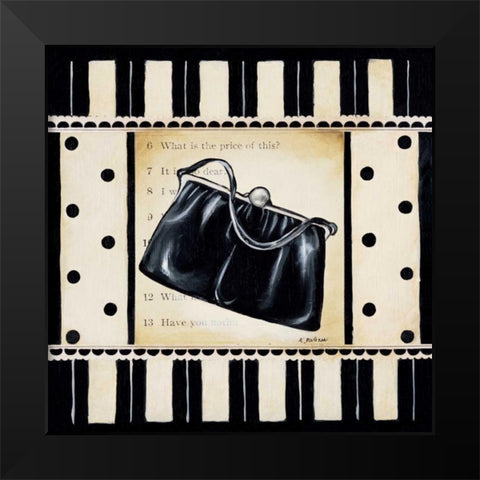 Shopping II Black Modern Wood Framed Art Print by Poloson, Kimberly