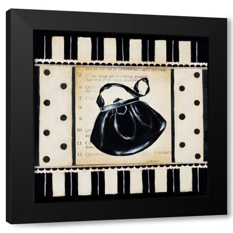 Achats II Black Modern Wood Framed Art Print by Poloson, Kimberly