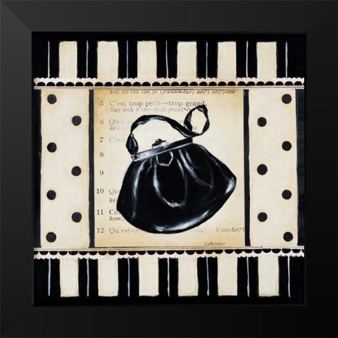 Achats II Black Modern Wood Framed Art Print by Poloson, Kimberly