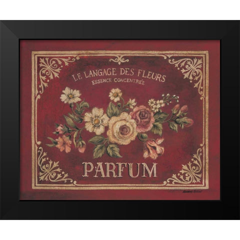 Parfum Black Modern Wood Framed Art Print by Poloson, Kimberly