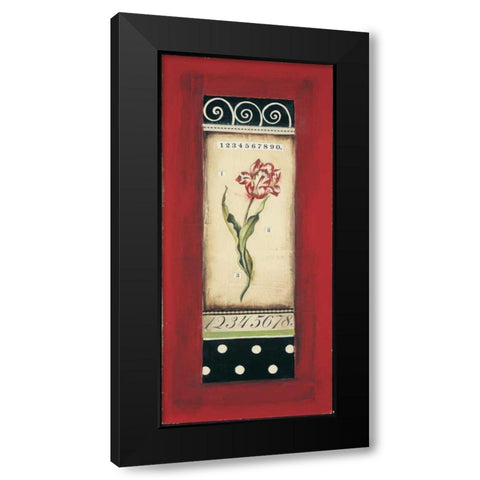 Belgian Tulip I Black Modern Wood Framed Art Print by Poloson, Kimberly