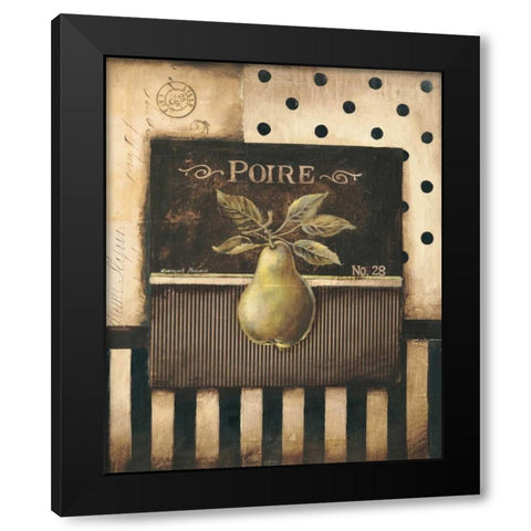 Poire Black Modern Wood Framed Art Print with Double Matting by Poloson, Kimberly