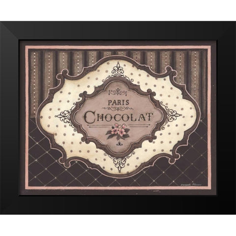 Chocolat Black Modern Wood Framed Art Print by Poloson, Kimberly