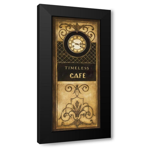 Timeless Cafe Black Modern Wood Framed Art Print by Poloson, Kimberly