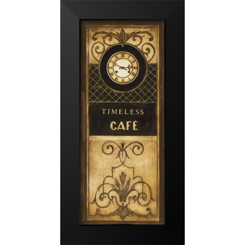 Timeless Cafe Black Modern Wood Framed Art Print by Poloson, Kimberly