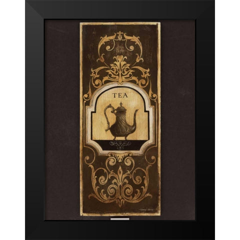Tea Time I Black Modern Wood Framed Art Print by Poloson, Kimberly