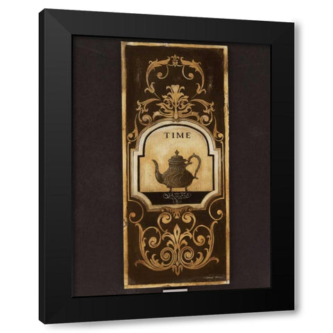 Tea Time II Black Modern Wood Framed Art Print by Poloson, Kimberly
