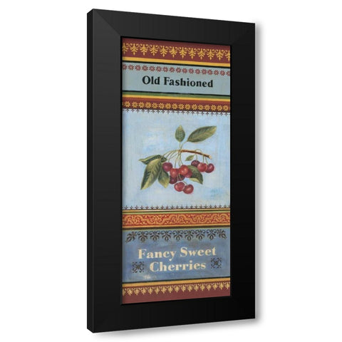 Fancy Cherries Black Modern Wood Framed Art Print with Double Matting by Poloson, Kimberly
