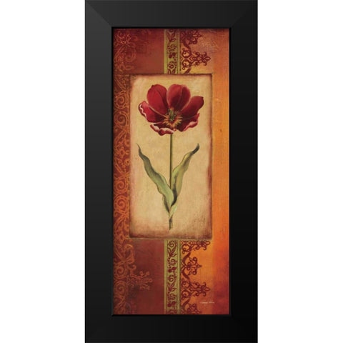 Mediterranean Tulip I Black Modern Wood Framed Art Print by Poloson, Kimberly