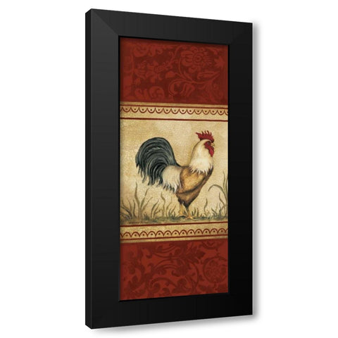 Classic Rooster I Black Modern Wood Framed Art Print by Poloson, Kimberly