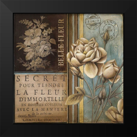 Belle Fleur I Black Modern Wood Framed Art Print by Poloson, Kimberly