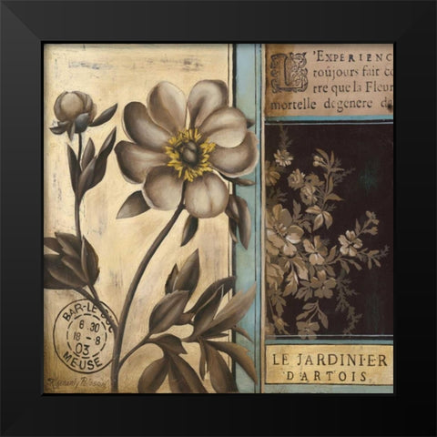 Belle Fleur II Black Modern Wood Framed Art Print by Poloson, Kimberly
