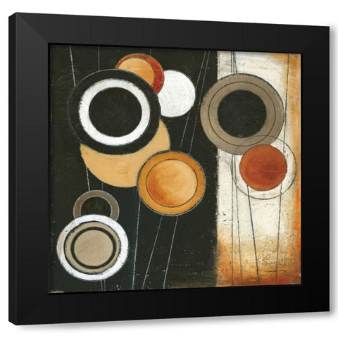 Tangents I Black Modern Wood Framed Art Print by Poloson, Kimberly