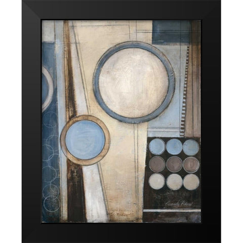 Blue Notes I Black Modern Wood Framed Art Print by Poloson, Kimberly