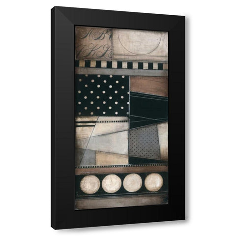 Fancy Letters I Black Modern Wood Framed Art Print with Double Matting by Poloson, Kimberly