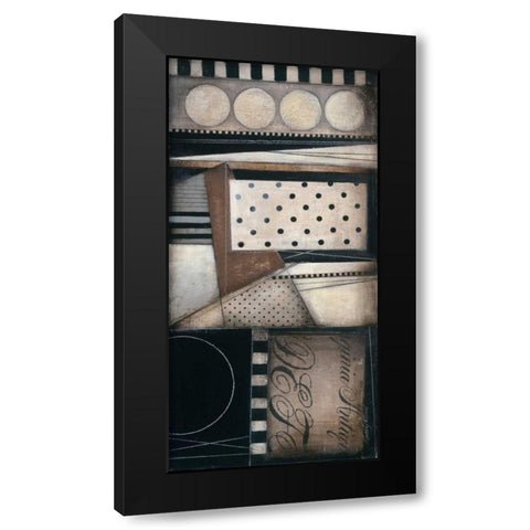 Fancy Letters II Black Modern Wood Framed Art Print with Double Matting by Poloson, Kimberly