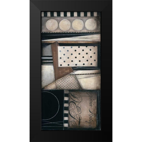 Fancy Letters II Black Modern Wood Framed Art Print by Poloson, Kimberly