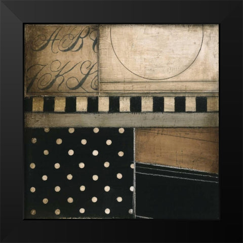 Fancy Square I Black Modern Wood Framed Art Print by Poloson, Kimberly