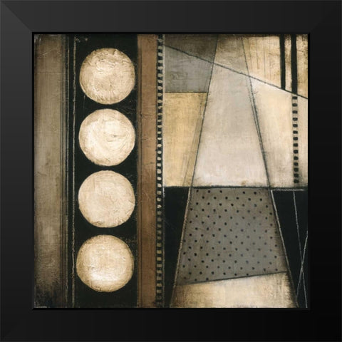 Fancy Square II Black Modern Wood Framed Art Print by Poloson, Kimberly