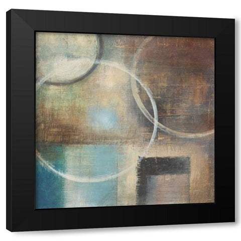 Blue Sky I Bottom Black Modern Wood Framed Art Print with Double Matting by Poloson, Kimberly