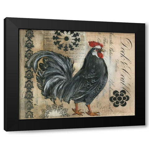 Daily Record I Black Modern Wood Framed Art Print by Poloson, Kimberly