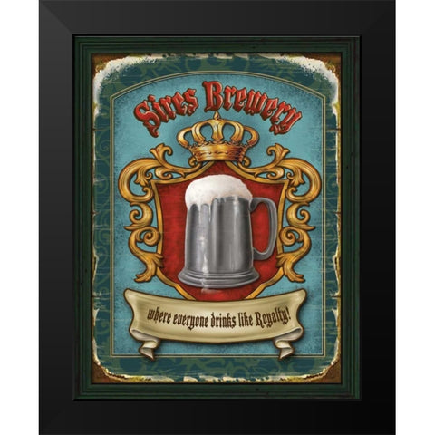 Sires Brewery Black Modern Wood Framed Art Print by Parisi, Ninette
