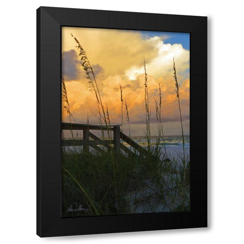 Majestic Coast I Black Modern Wood Framed Art Print with Double Matting by Williams, Alex