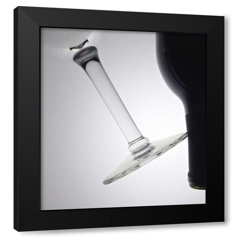 Wine Curves II Black Modern Wood Framed Art Print by Burkhart, Monika