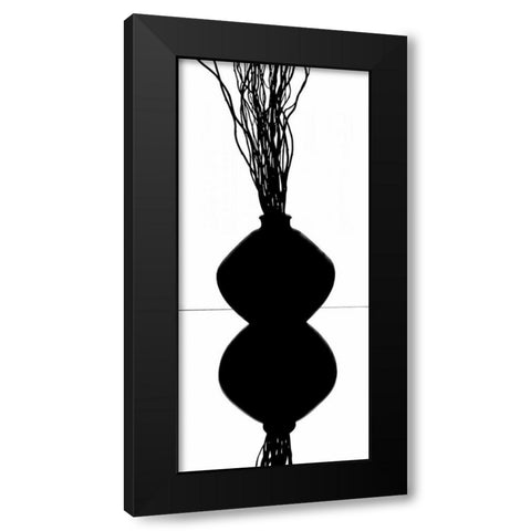 Still Life Reflections I Black Modern Wood Framed Art Print with Double Matting by Burkhart, Monika