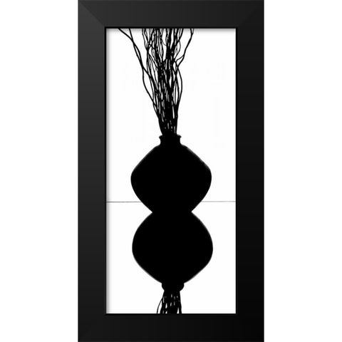 Still Life Reflections I Black Modern Wood Framed Art Print by Burkhart, Monika