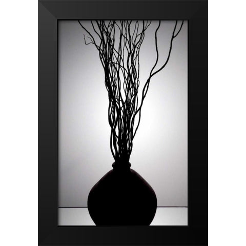 Still Life Silhouette I Black Modern Wood Framed Art Print by Burkhart, Monika