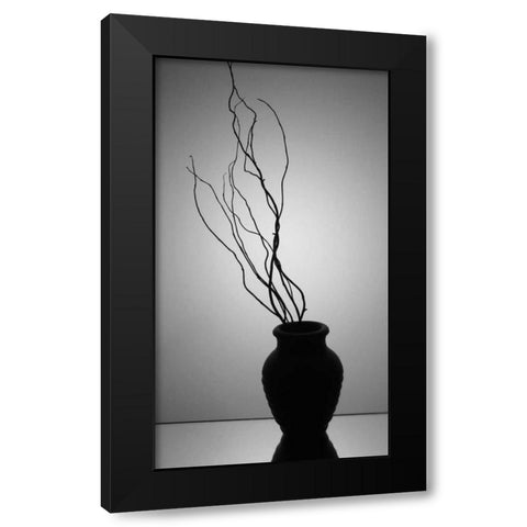 Still Life Silhouette II Black Modern Wood Framed Art Print by Burkhart, Monika