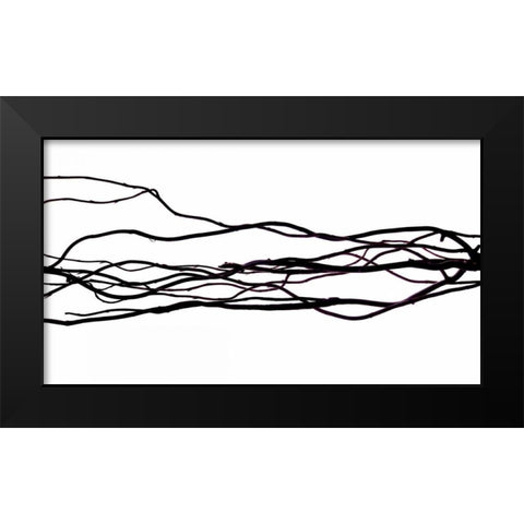 Im Sorry for What I Said Black Modern Wood Framed Art Print by Burkhart, Monika
