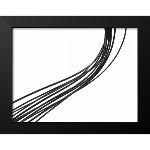 Swoop II Black Modern Wood Framed Art Print by Burkhart, Monika